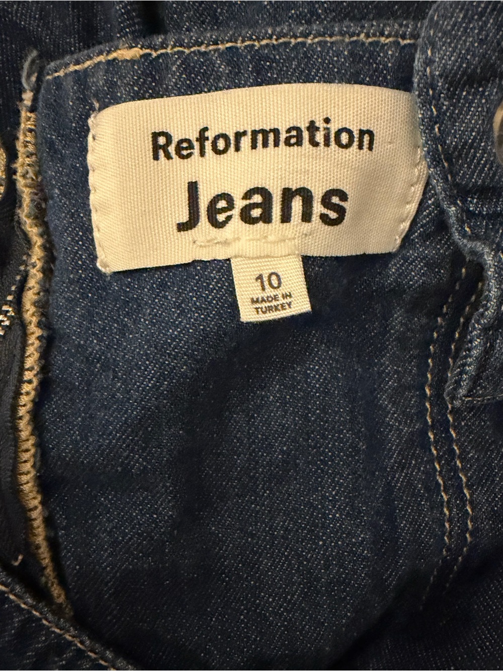 Reformation Tagliatelle Denim Midi Dress - Picture 7 of 11